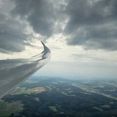 Flugwegposition um 14:40:19: Aufgenommen in der Nähe von Sigmaringen, Deutschland in 2041 Meter